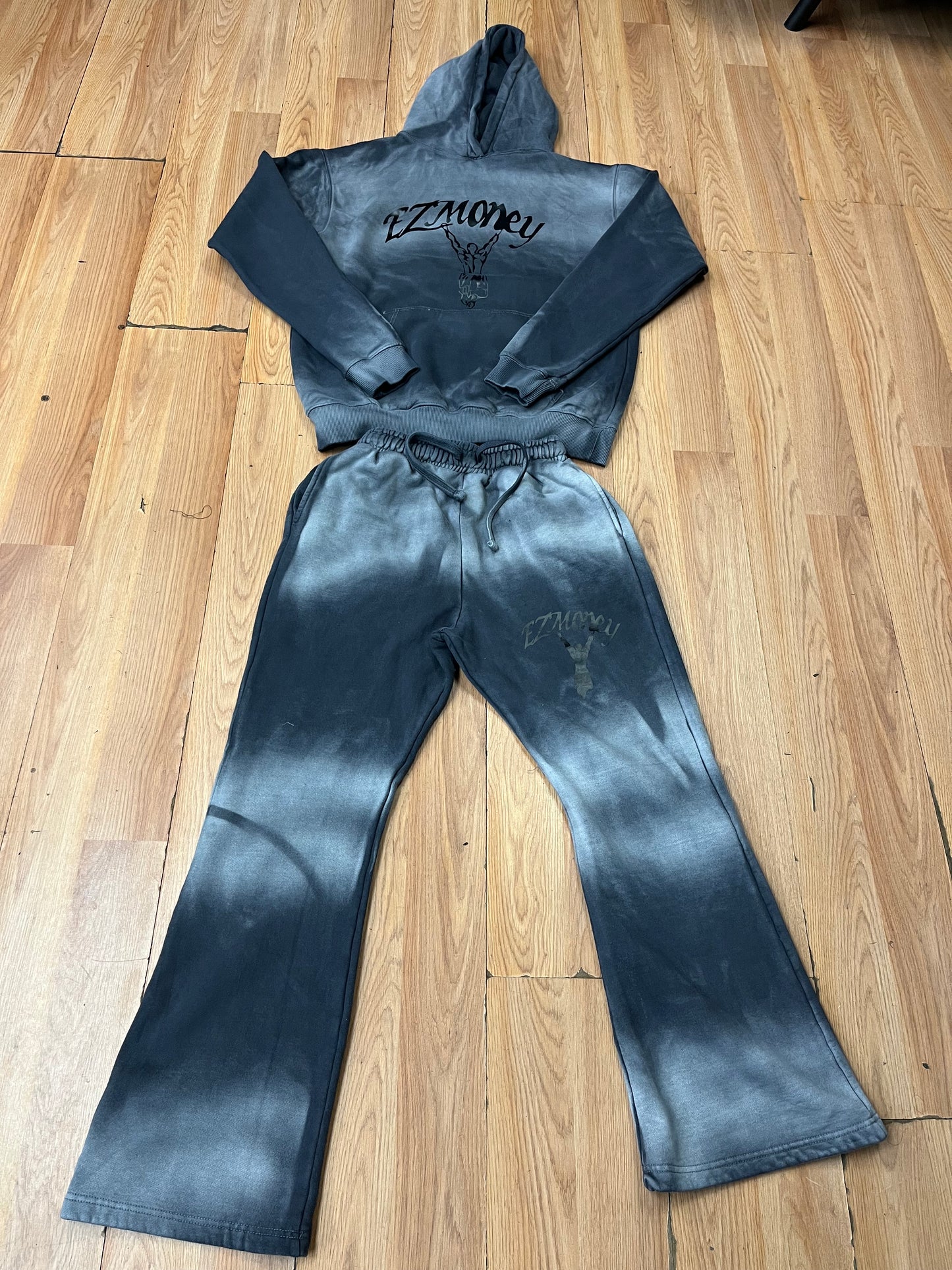 EZMONEY stonewash stacked set￼